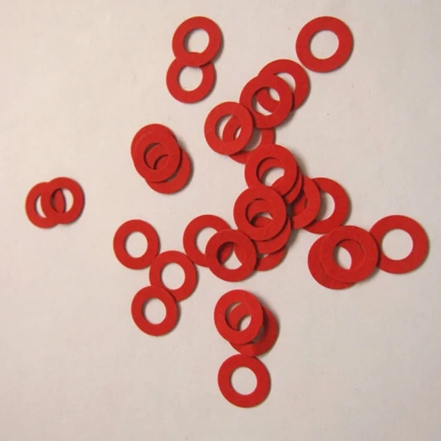 
waterproof vulcanized Red plain Fiber steel Insulating flat washers 