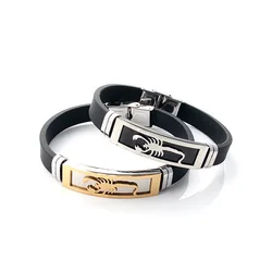 Cheap Scorpion design women gold bracelet women silver bangle stainless steel leather bracelets