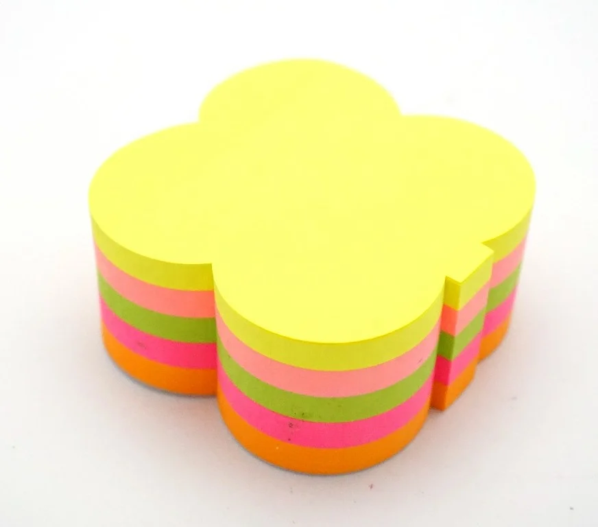 5 Neon colors Shape sticky Cubes