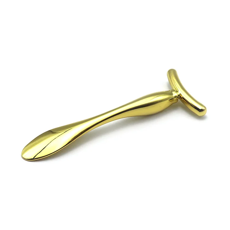 Металлическая Т-образная массажная палочка крем для глаз аппликатор из цинкового сплава косметическая с двойной головкой