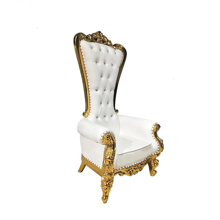 Bride Groom Wedding Sofa High Back Royal Furniture King Throne Chair Banquet Dining Chair Hotel Chairs For Events Wedding