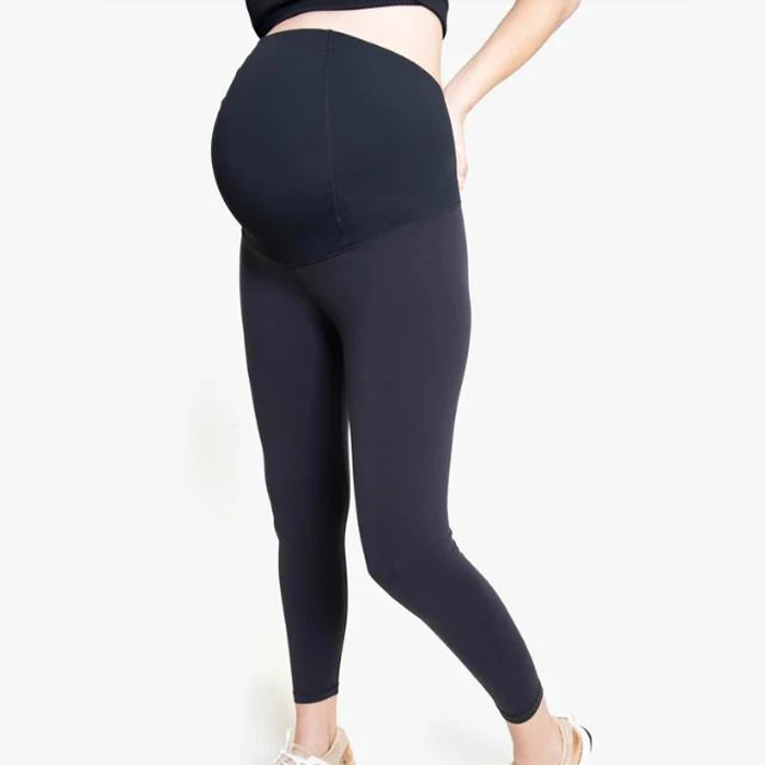 
High Waisted Fitness Women Maternity Pants Belly Support Pregnance Soft Yoga Pant Compression Exercise Tights 