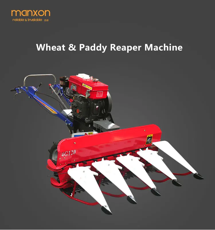 Professional Agriculture Mini Paddy Rice Reaper Machine Wheat Combine Harvester