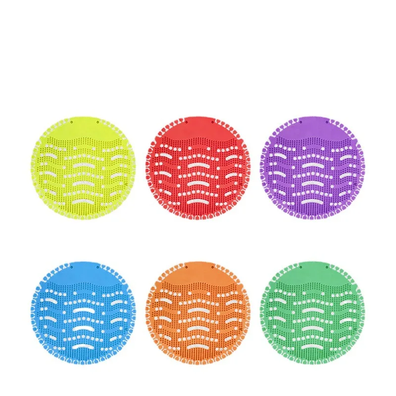 Wholesale Custom Logo Design Anti-splash Air Freshener Round Man Toilet Deodorizer Urinal Screen Mats