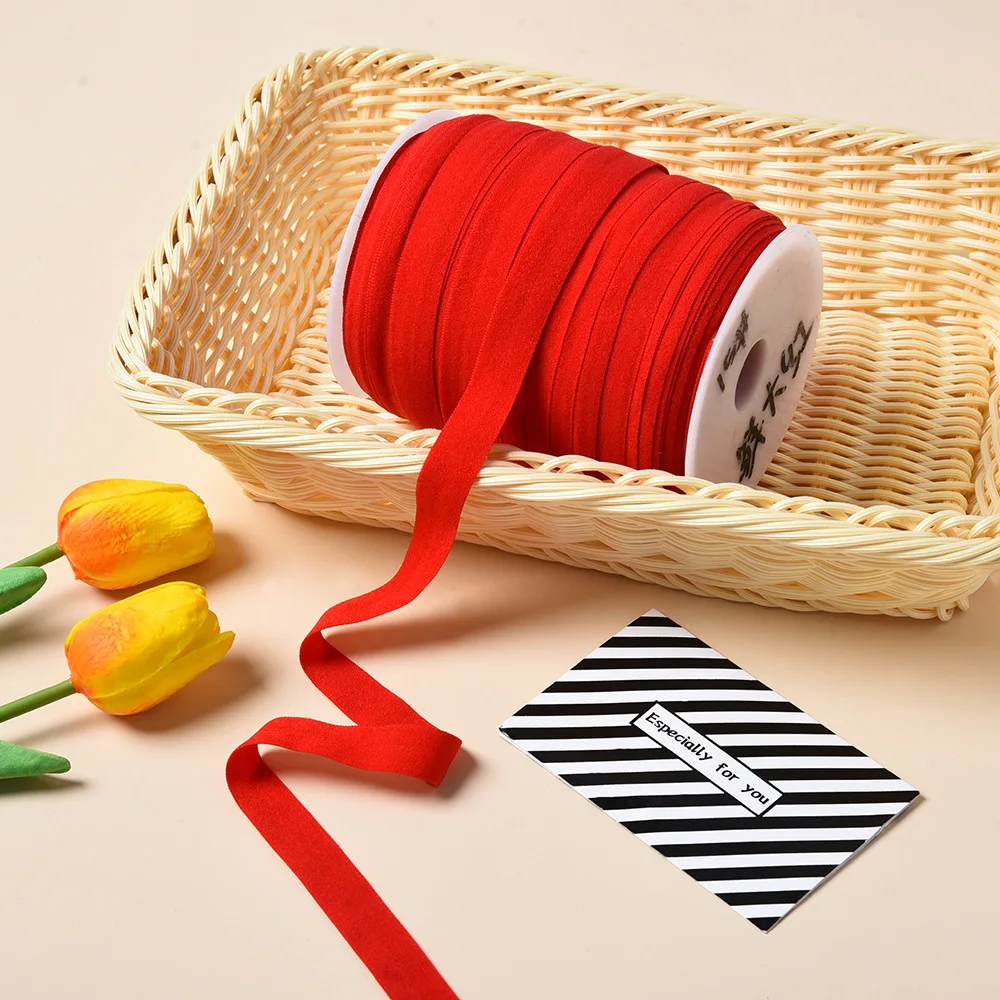 New nylon folding elastic satin plush back strap elastic lingerie for bra underwear stretch elastic ribbon bra elastic band