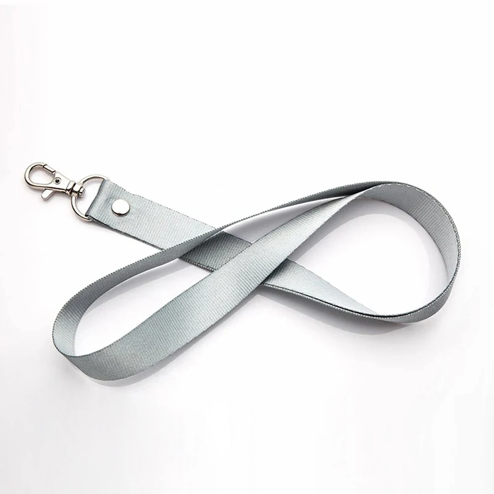 Id Card Badge Mobile Phone Neck Lanyard Fabric Nylon Strap Keychain Rope Satin Polyester Custom Crossbody Plain Blank Lanyards