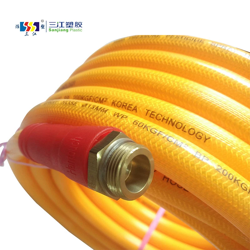 100m Fire High Pressure Spray PVC Hose Korea Sprayer Pipe