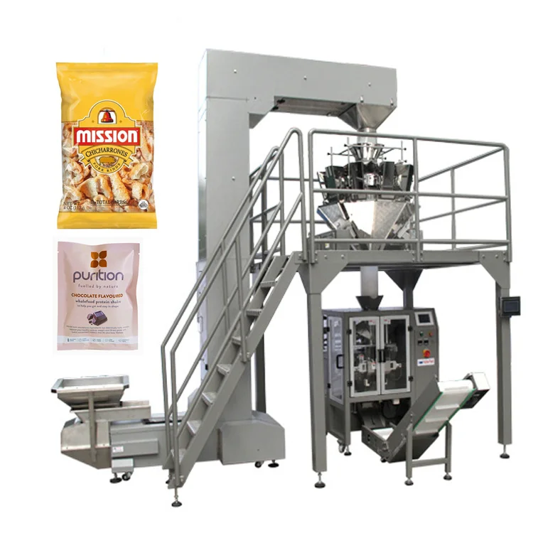 Smart 2kg sugar rice nuts vegetable seed 10 head weigher vertical FFS packing machine line