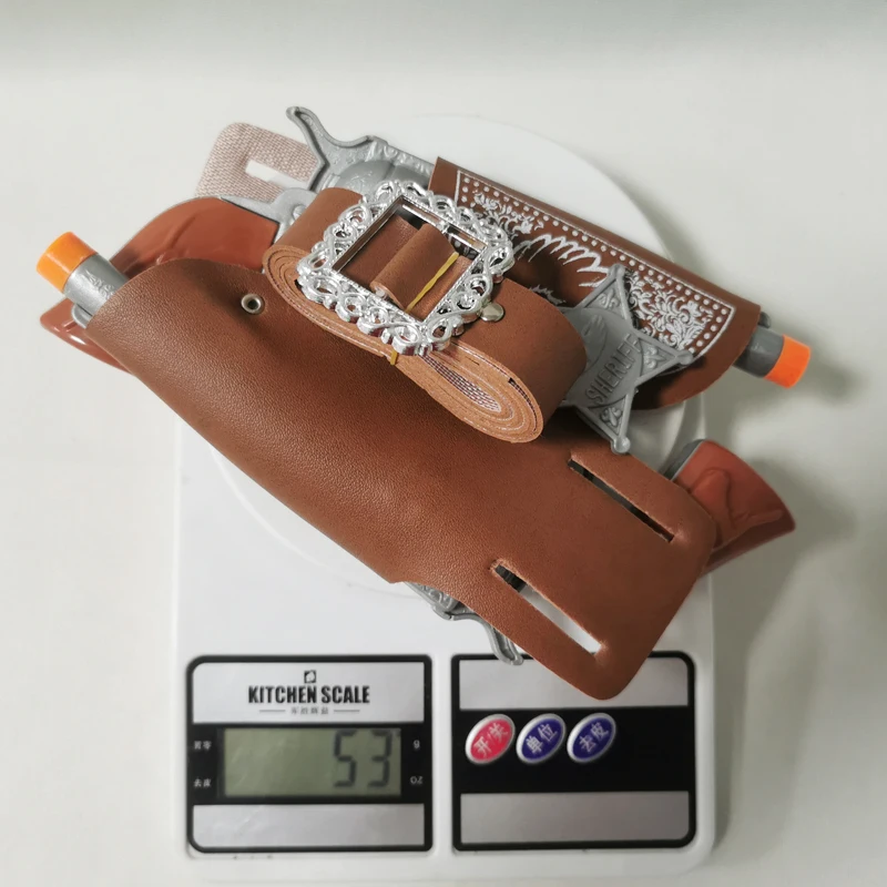 Halloween cosplay role play kids rifle toy cowboy double pistol guns and holsters western cowboy toy play set for kid