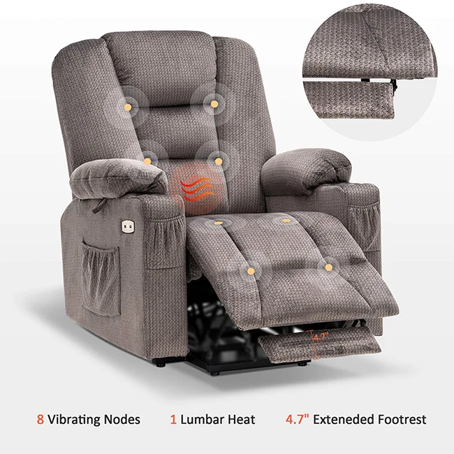 CY Hot Sale Electric Power Lift Recliner sofa Chair with Massage and Heat for Elderly