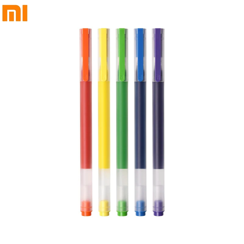 
Xiaomi Pen 5 Colors Drawing 5 Mi Pen 0.5mm Gel Signing Pens For School Office 