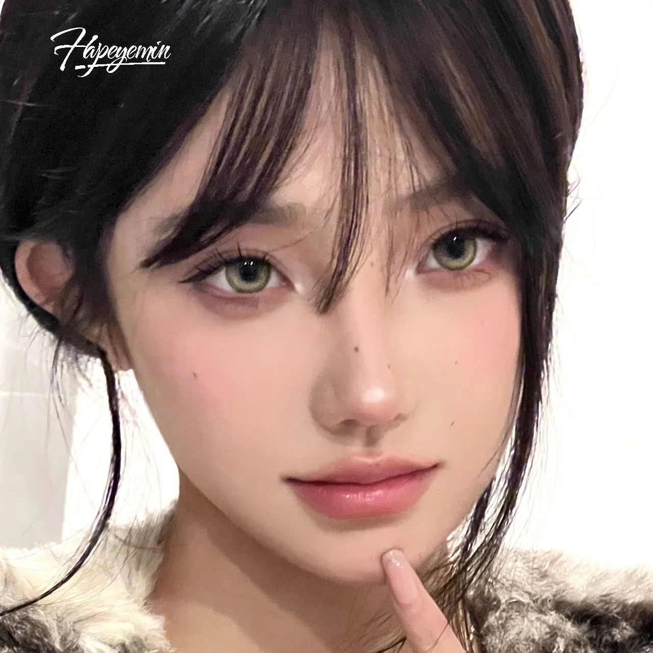 Hapeyemin  contact lenses 1 year new arrival natural eye effect Green Contact Lens private label contact lens