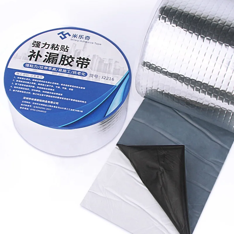 
high quality aluminum foil butyl rubber mastic self adhesive waterproof sealant sealing tape for roof leak repair and insulation 
