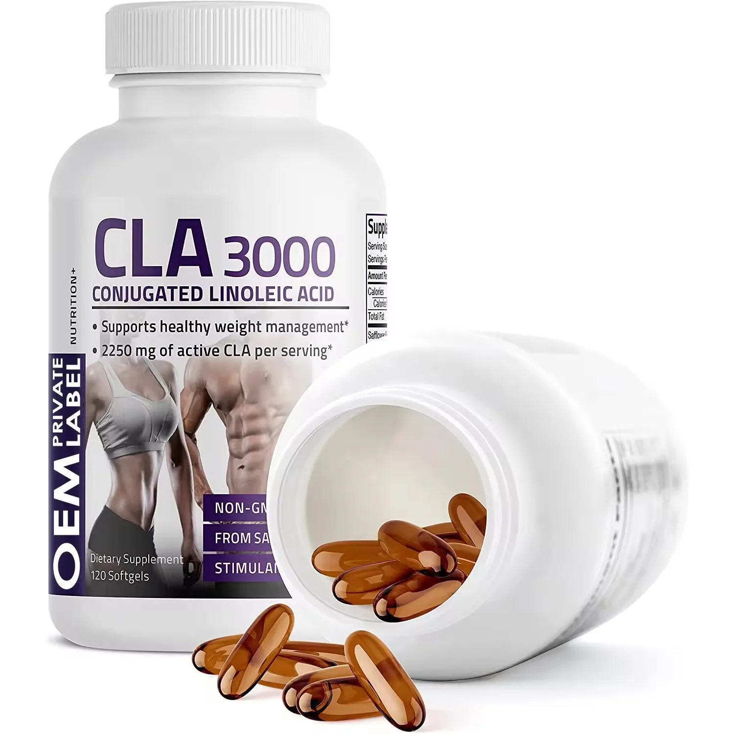 OEM/ODM Linoleic Acid Supplement Supports Weight Loss Slimming Healthy Soft Capsule