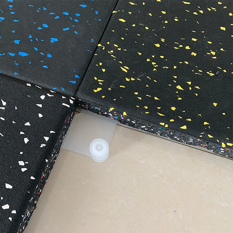 15%white speckled  EPDM & SBR gym rubber floor mat for fitness training and gym equipment