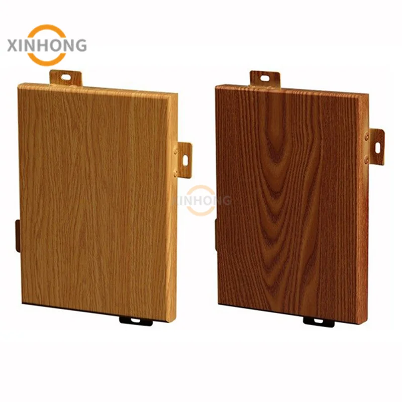 Hotel interior HPL veneer finished aluminum pattern wooden design flush doors