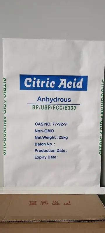 bulk citric acid Food Additives monohydrate citric acid food grade BP, USP