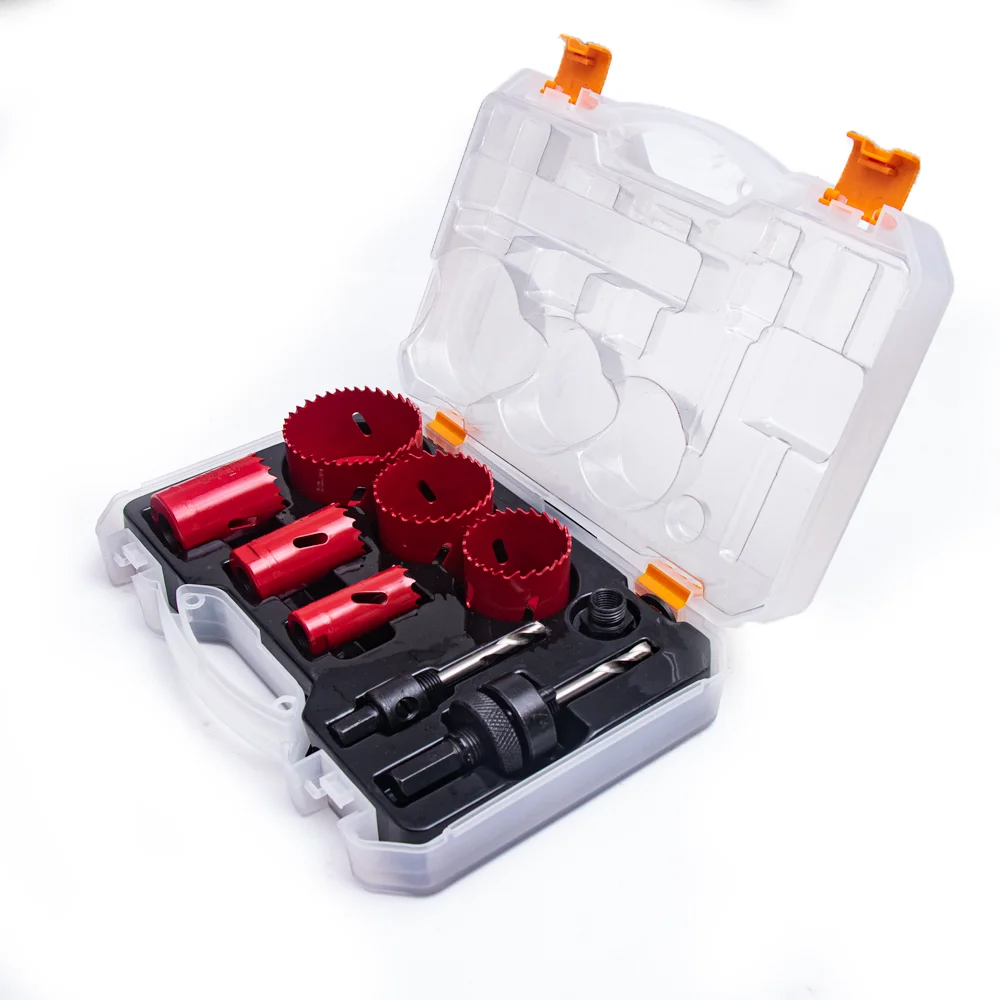 High Quality HSS Drill Bit Adjustable Metal Hole Cutter 9pcs Bi-Metal Hole Saw Set