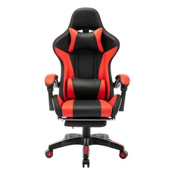 Оптовая продажа с завода, кожаный Наклонный игровой стул rgb