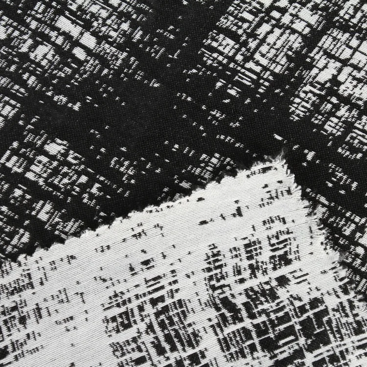 
Best quality comfortable black graffiti stretch printed jacquard bengaline fabric for t-shirt 