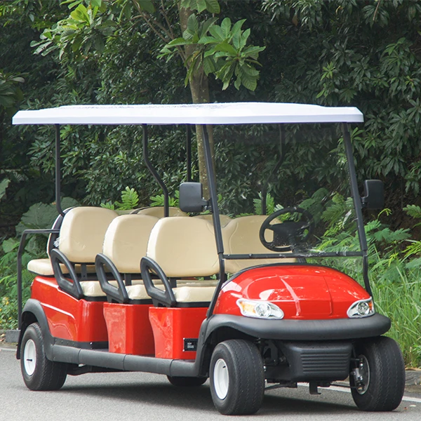 Manufacturer direct selling battery 8 - seater golf cart  club cars with CE for resort park tourism