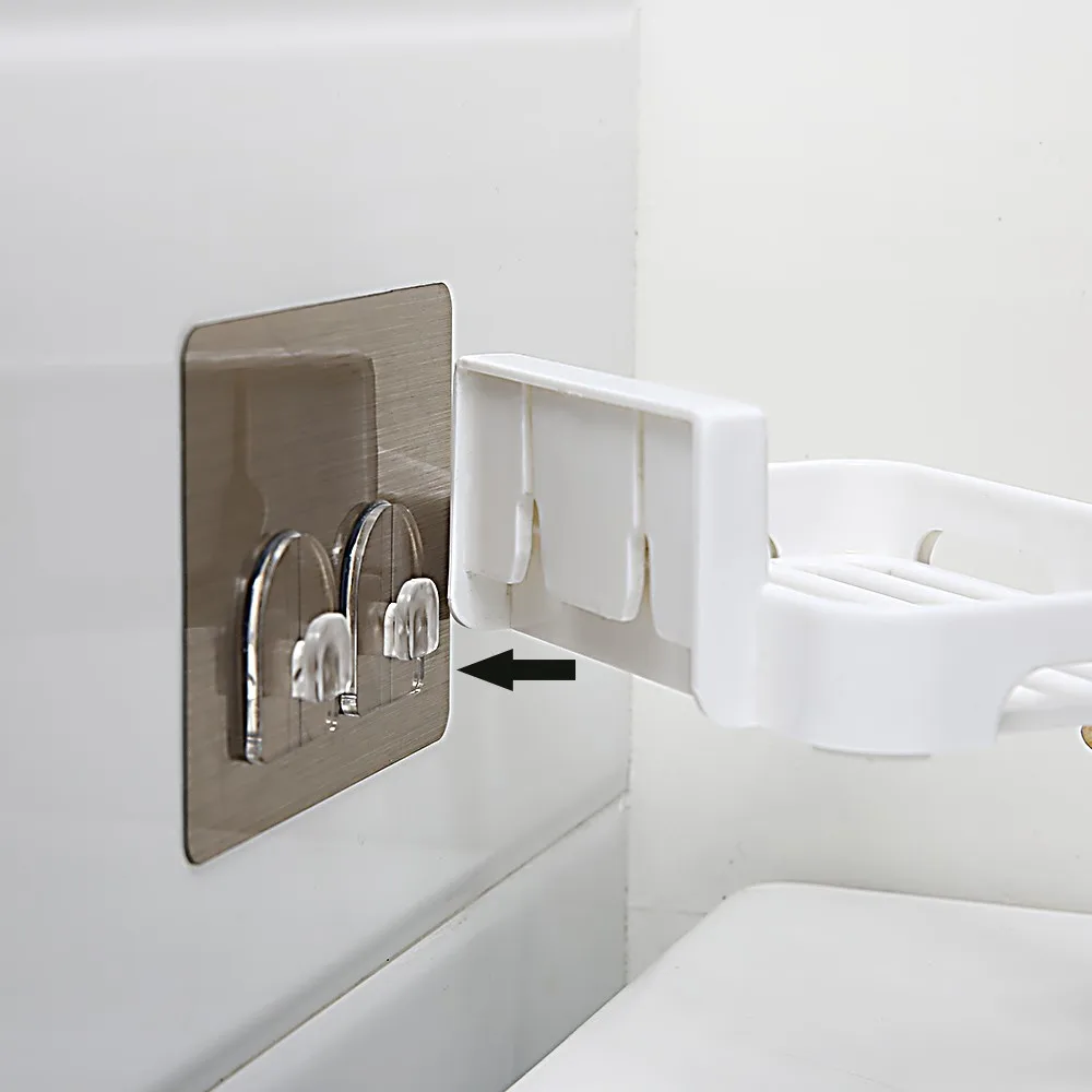 Shower Wall Adhesive Shower Soap Case Tray Soap Dish for Bathroom Soap Holder