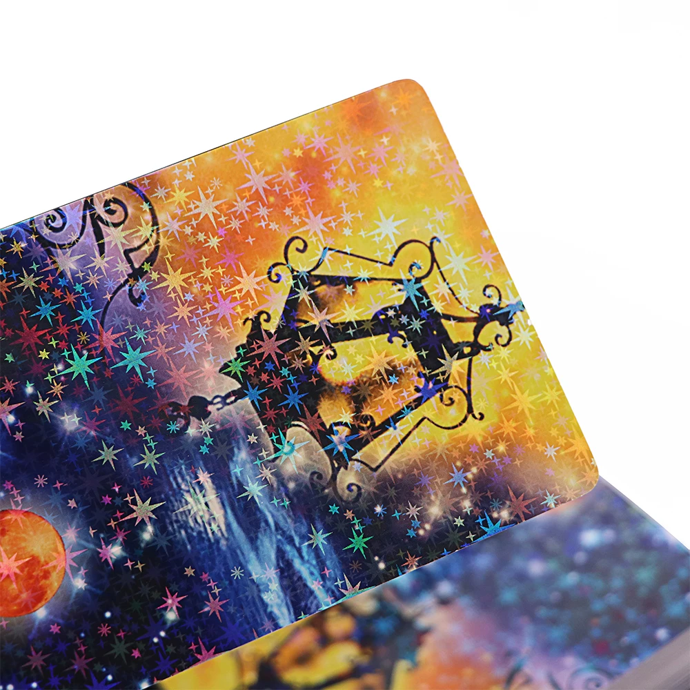 Custom Printing Foil Make Deck Holographic Trading Lenormand Tarot Card With Magnetic Flip Box