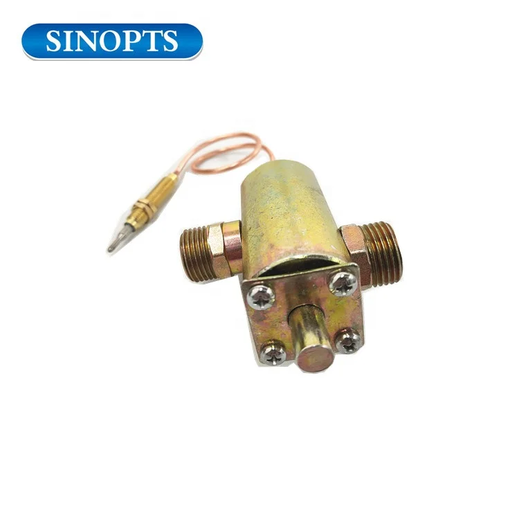 Латунный регулируемый газовый клапан с большим расходом с термопарой