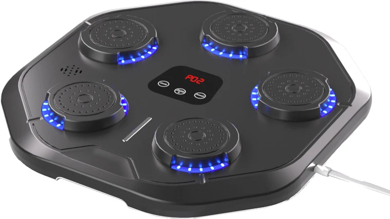 Home Fitness Music Boxing Target for Adults Sports Stress Relief Lighted Smart Music Boxing Training Machine