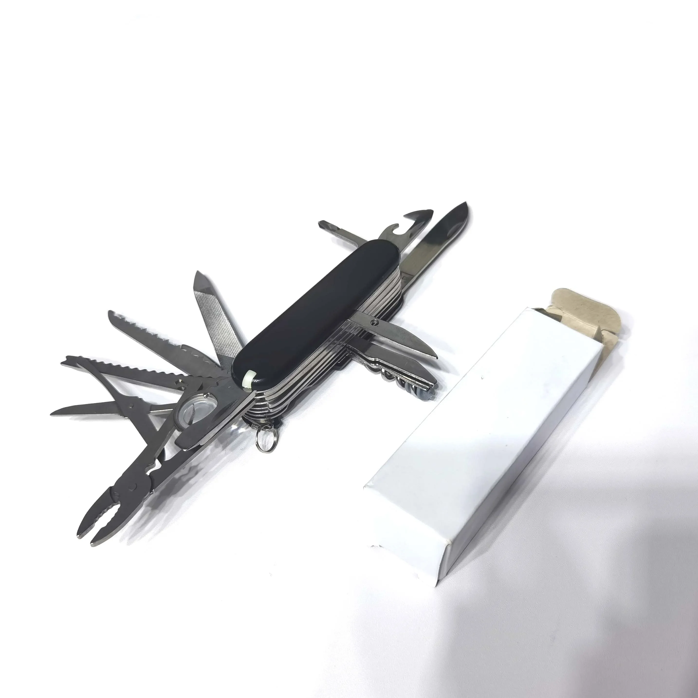 Outdoor Camping Accessories EDC Customize Logo 17 In 1 Pocket Multi Function Key Chain Tool