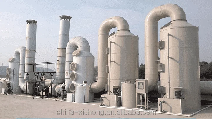 industrial exhaust gas disposal equipment spray wet scrubber
