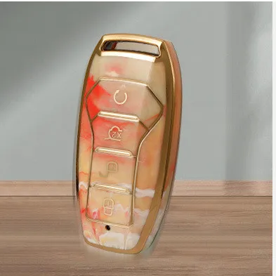 2022 new fashion Soft TPU Car Key cover Fit For BYD SONG Pro Tang dmi Qin Pro Smart Remote keychain for BYD accessories