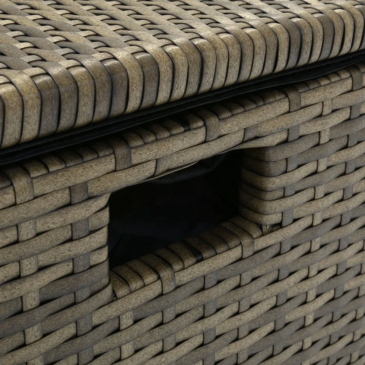 Rattan Victoria Storage Cushion Box Outdoor patio rattan storage box for cushion All-weather  decorative rattan storage boxes