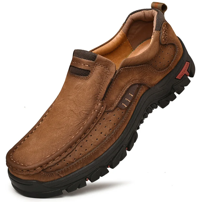 2020 из настоящей кожи для пешего туризма, альпинизма и повседневные женские прогулочные туфли; Мужская повседневная обувь