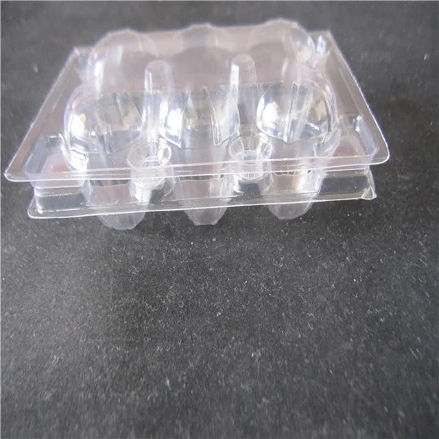 clear  6  12 cavity  plastic duck egg tray