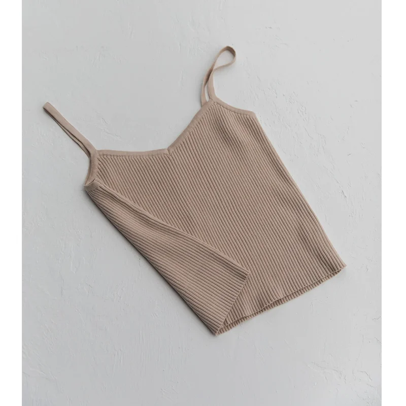 Manufactory Wholesale High Quality V Neck Custom Knit Solid Colour Vest Sweater Women