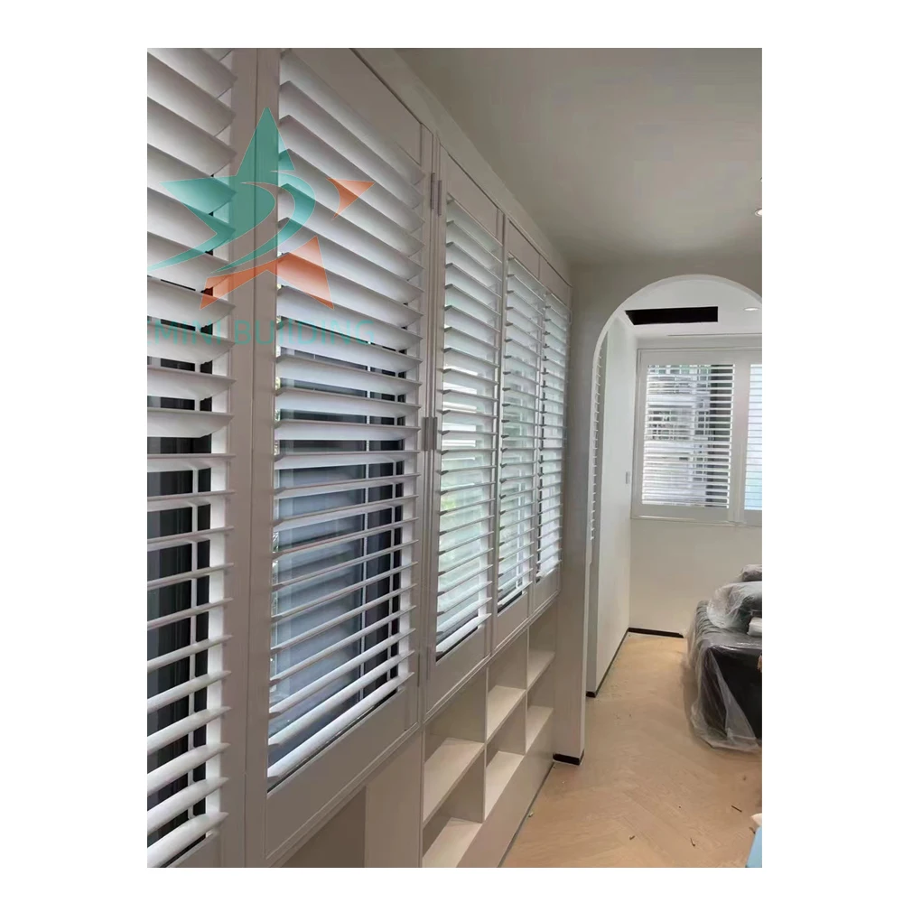retractable louver window accordion folding window shutter wooden folding door