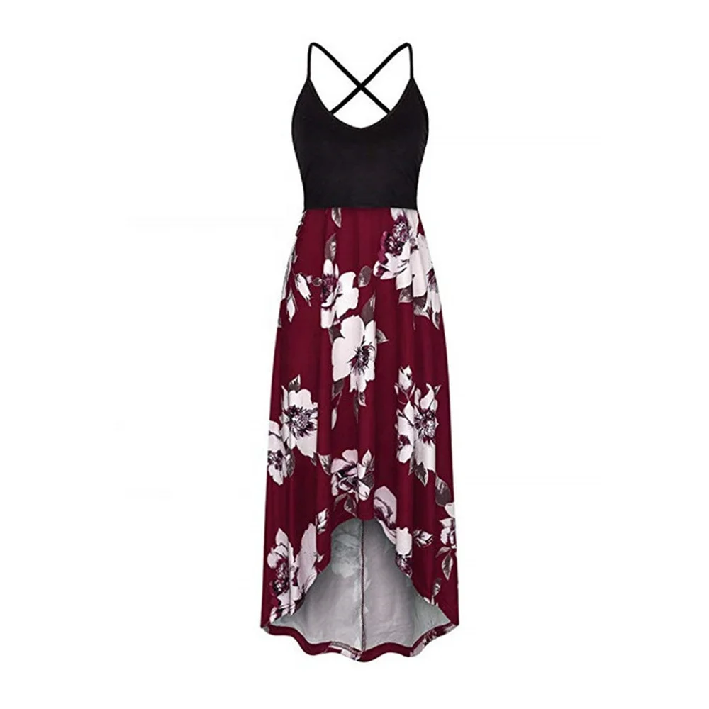 Женское платье для кормящих матерей без рукавов, повседневное длинное платье для кормления грудью с завышенной талией