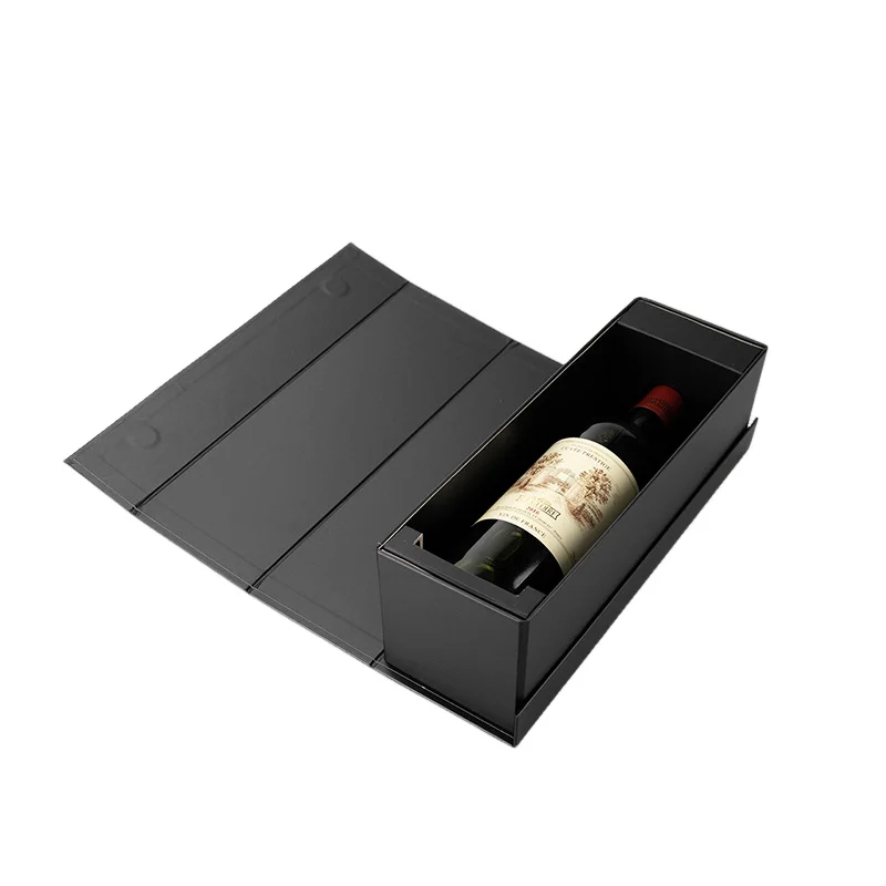 Creative Flip-Side Folding Wine Boxes Collapsible Packaging Of Wine Boxes Saves Storage And Logistics Space