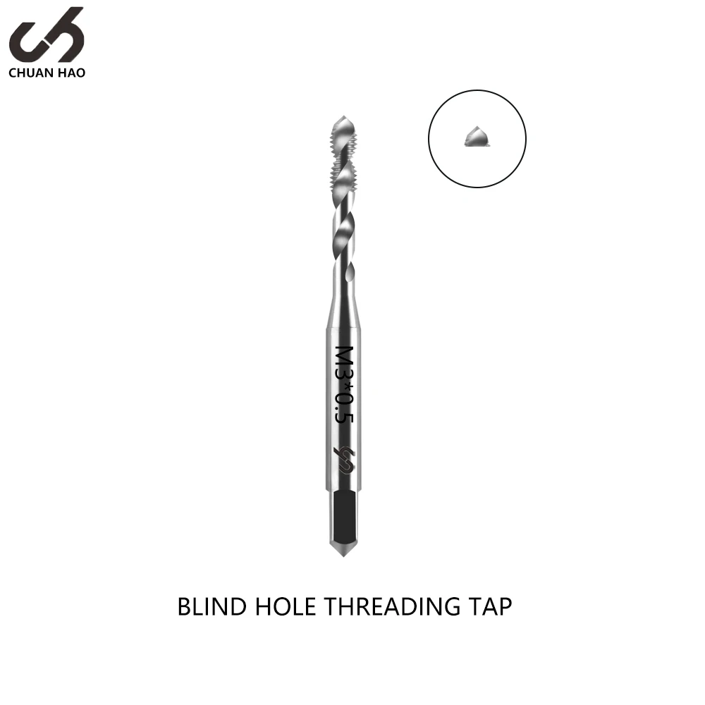 CH Factory Hot Sales High Quality Metric M3*0.5 HSSE Nitriding Coated Aluminum Special Taps for Threading Tool Machine Tap&Die