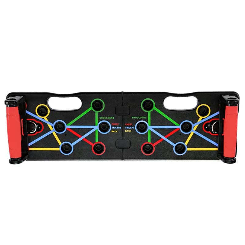 9 in 1 Push Up Board Folding Power Press Training Push Up  Rack Board in Hot Sale Home Gym Body Workout Use