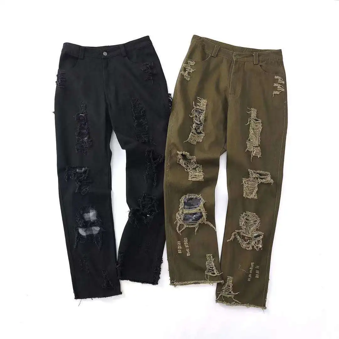 Sleek Black Jeans for Men with a Slim Cut and High Rise Design Jeans