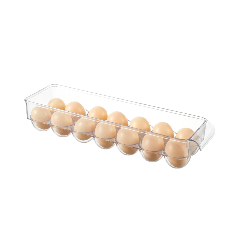 Eco friendly Plastic drawer containers food chicken egg holder tray lid fridge organizer container set egg storage box