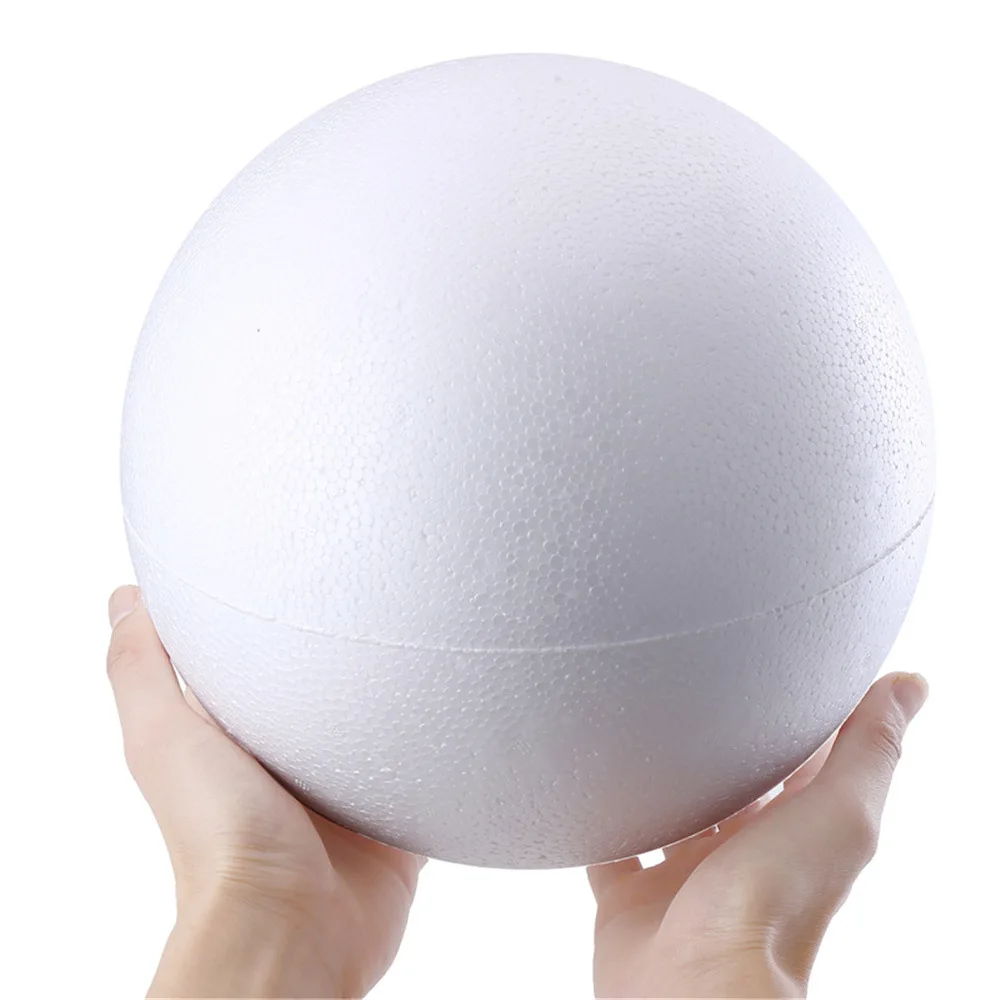 White Craft Styrofoam Balls Polystyrene Balls for Holiday Christmas Crafts Making and School Modeling Projects
