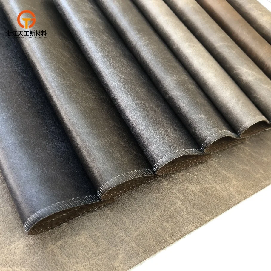 
Faux Leather Polyester Bronzed Suede Upholstery Fabric for Sofa/Furniture Textile/Sofa Textile J-208 
