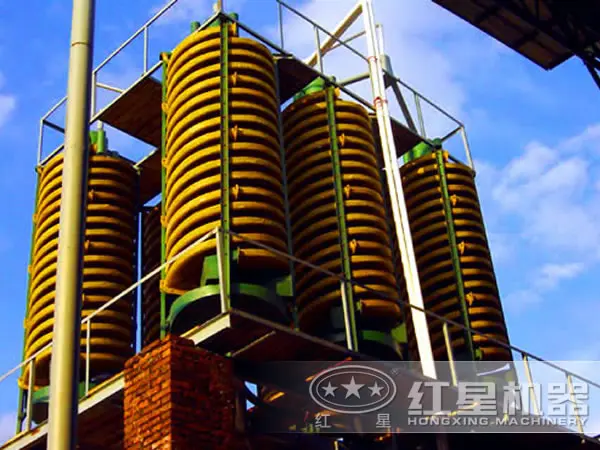 simple structure 0.3-0.02mm ore spiral chute for coltan, cobalt,Mn with factory price