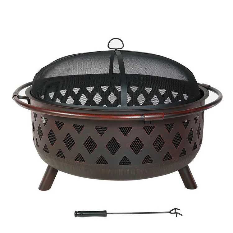 USA hot sale 36inch big fire pit with weave design