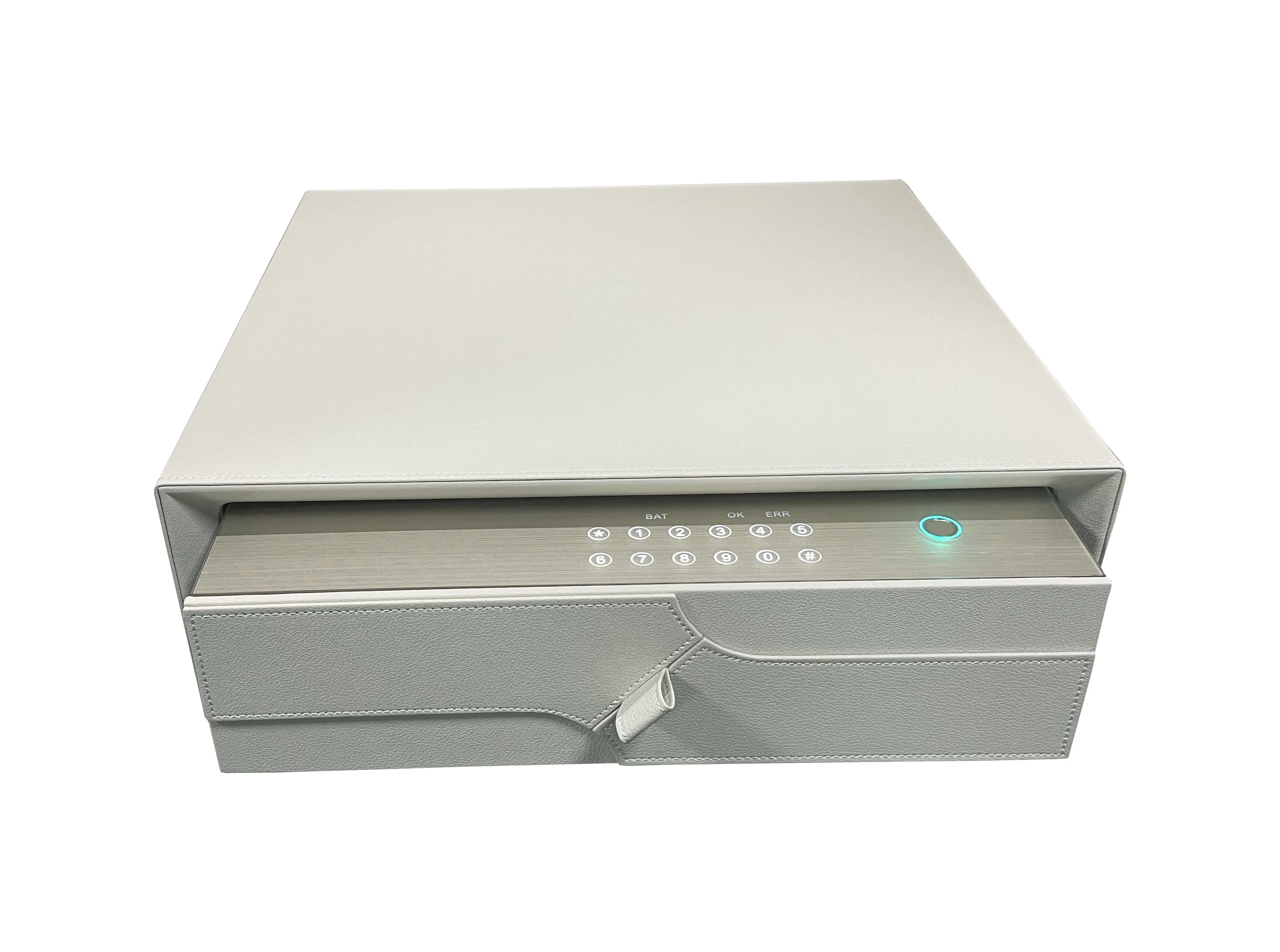 Smart home Luxury Leather Safe box money deposit box Anti-theft Password Fingerprint Jewelry Box