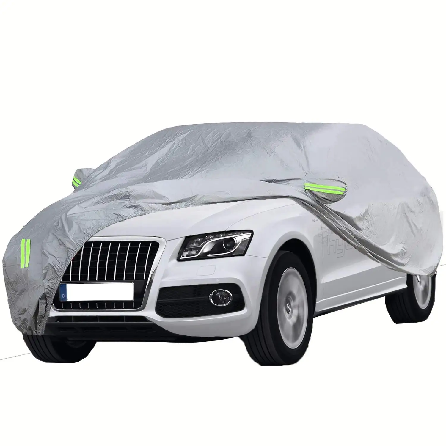 portable custom snow cover for car body 6 layer fabric car cover waterproof dust sun protection folding grey anti wind car cover