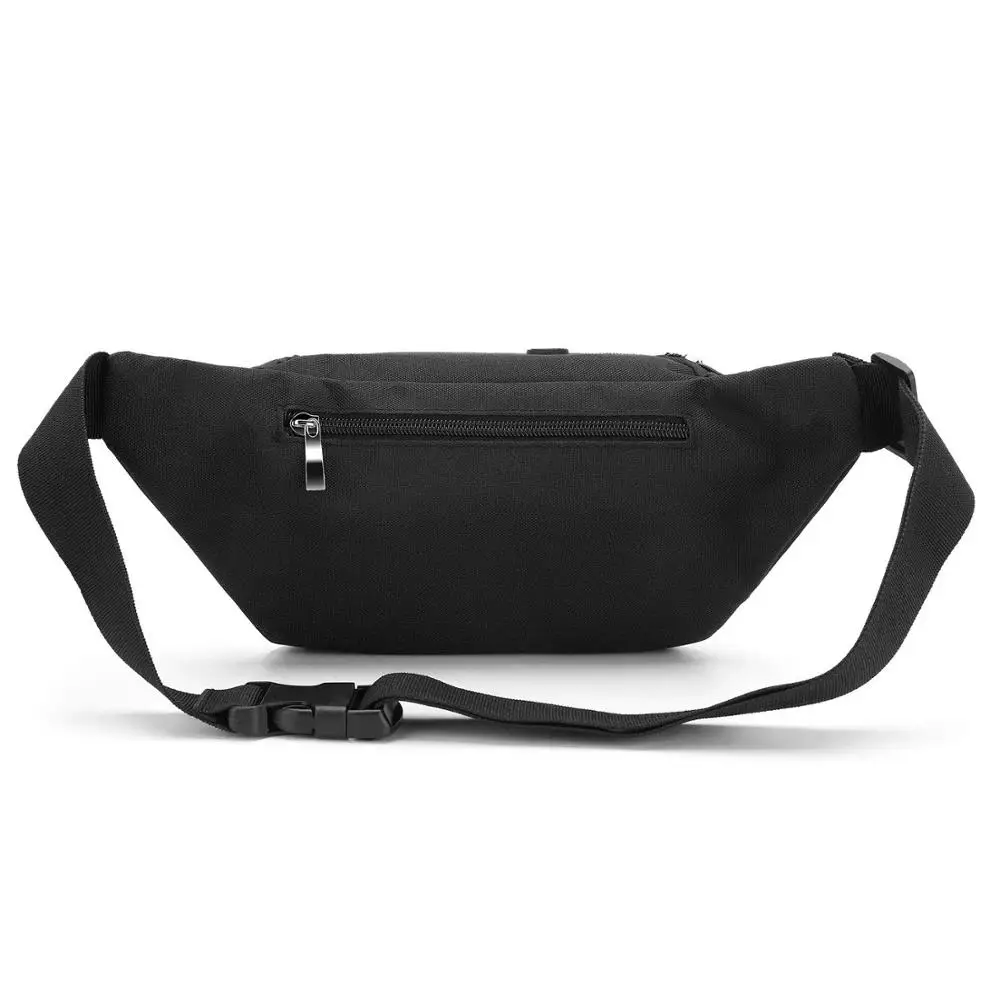 Wholesale waist pouch bag,Custom logo waist bag black fanny pack waist bag,travel sports run waist funny bag
